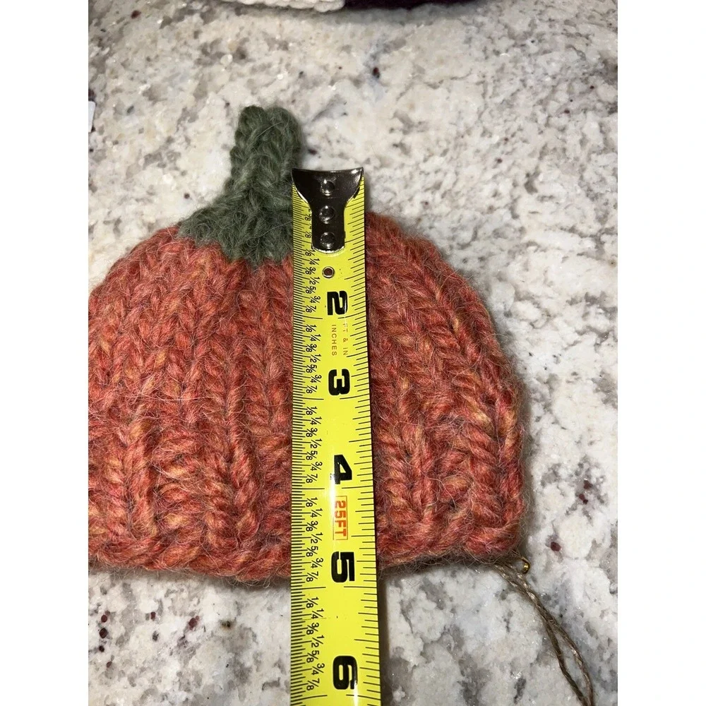 Winter Toddler Pumpkin Knitted Beanie Hat Nb-12Months